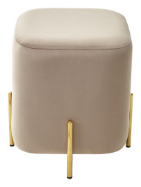 Пуф для гостиной ARES BLUVEL-40 BEIGE / GOLD М-City фото 3