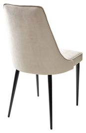 Стул НЕПАЛ (NEPAL-P) ЛАТТЕ #25, велюр/ черный каркас фото 3