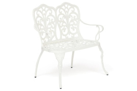 Скамья Secret De Maison Symphonie  алюминиевый сплав, 95х56х92см, butter white