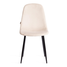 Стул BREEZE (mod. JSC-58) Велюр/металл , 44 х 53 х 86 см, beige (бежевый) HLR2 / черный  фото 5