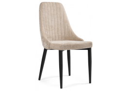 Стул на металлокаркасе Kora black / beige фото 1