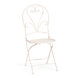 Стул Love Chair (PL08-11140) стальной сплав, античный белый, 40х47,5х94 см фото 1