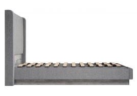 Кровать Tulip 160х200 с ПМ метрополитан грей / белая матовая фото 5