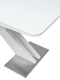 Стол CONTI 140 WHITE GLASS белый глянец М-City фото 4