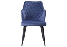 Стул на металлокаркасе Velen dark blue фото 2