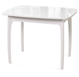 Стол DikLine M40 белый/стекло белое optiwhite фото 1