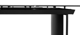 Стол RASMUS 160 TL-45 Белый мрамор, испанская керамика / черный каркас, ®DISAUR фото 2