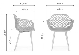 Пластиковый стул Rikon black / wood фото 2