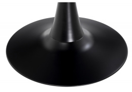 Стол стеклянный Tulip 90 black glass фото 4