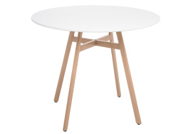 Обеденная группа Номиа 90 white / wood фото 2