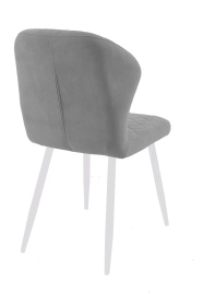 Стул DikLine 239М B22 GREY, ножки белые фото 2