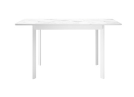 Стол DikLine LK90 Керамика Белый мрамор/подстолье белое/опоры белые фото 3