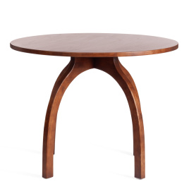 Стол THONET (mod.T9108) дерево вяз, 100х75 см, Темный Орех (№5) фото 2