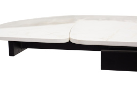Стол RIVOLI 140 GLOSS LUXURY PANDORA SOLID CERAMIC / BLACK, ®DISAUR фото 3