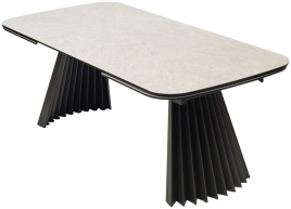 Стол АСТРИД (ASTRID) 200 цвет TL-102 Бежевый мрамор, испанск. керамика / Темно-серый каркас, ®DISAUR фото 3