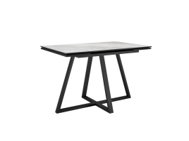 Стол DikLine SKF120 Керамика Belgium Grey Polished/подстолье черное/опоры черные, фото 3