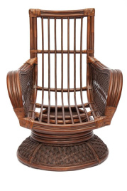 Кресло-качалка "ANDREA Relax Medium" /с подушкой/ 74х82х100 см, Pecan Washed (античн. орех), Ткань р фото 2