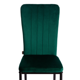 Стул VERTER (mod. BC577-DC) металл, флок, 41 х 52 х 95 см, Green (зеленый) HLR56 / черный фото 2