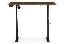 Компьютерный стол Маркос с механизмом подъема 140х80х75 черный / кантри орех фото 4