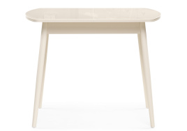 Стол стеклянный Калверт кремовый фото 2