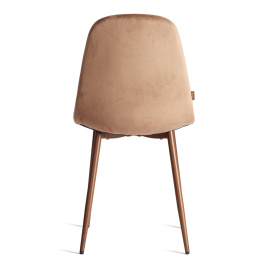 Стул Breeze/Бриз (мод. JSC-58) велюр/металл, 44х53х86см, темно-коричневый HLR11/орех фото 4