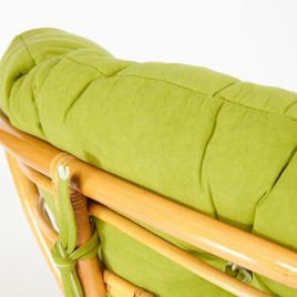 Кресло PAPASAN/ПАПАСАН 23/01 W  /с подушкой/ диаметр подушки 125 см, 115х101х104 см, Honey (мед), фл фото 5