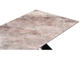 Стол стеклянный Ноттингем 180х90х74 карелия / черный фото 4