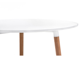 Стол деревянный Lorini 90 white / wood фото 2