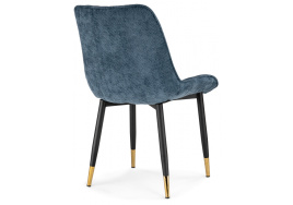 Стул на металлокаркасе Seda 1 blue / black / gold фото 5