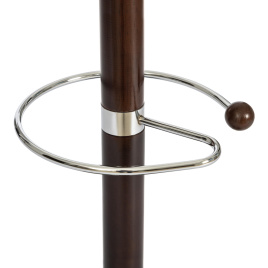 Вешалка Hanami (mod. GH-8617) дерево/хром/мрамор, 37 x 37 x 175 см, Black (Черный) / Walnut (Орех) фото 2