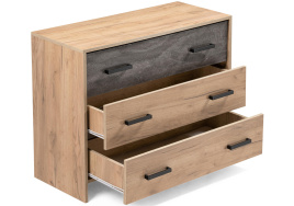 Комод Таика дуб золотой / камень темный фото 5