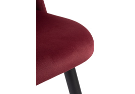 Стул на металлокаркасе Gabi 1 wine red / black фото 5