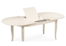 Стол деревянный Aviano овальный слоновая кость фото 5