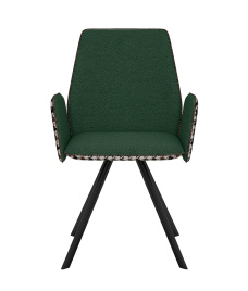 Стул DikLine 293 поворотный SB1/A2 зеленый, ножки черные фото 3