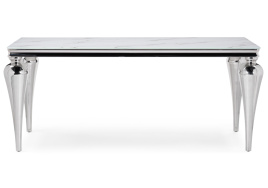 Стол стеклянный Vase белый фото 2