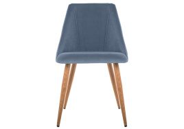 Стул на металлокаркасе Morgan blue / wood фото 3