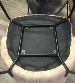 Стул AMARETTO VBP206 античный светло-бежевый/ черный каркас, М-City фото 4