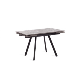 Стол VIGO ЛДСП/HPL/металл,  120 x 80 x 30 х 30 х 75 см, Мрамор чёрный/чёрный фото 4