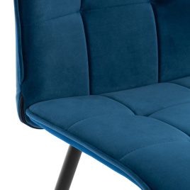 Стул обеденный Bari LT, велюр, Dark blue (темно-синий), 41х55х89 см фото 3