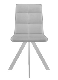 Стул DikLine 230 поворотный B22 GREY, ножки белые фото 4
