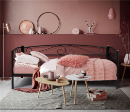 Кушетка Оптима Люкс (90х190/металлическое основание) Черный фото 2