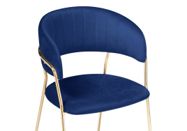 Стул на металлокаркасе Kamelia gold / gray fabric фото 5