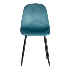 Стул BREEZE (mod. 4724) Велюр/металл , 44 х 53 х 87 см, Torquoise (бирюзовый ) HLR60 / черный фото 5