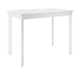 Стол DikLine LK90 Керамика Белый мрамор/подстолье белое/опоры белые фото 1