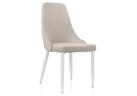 Стул на металлокаркасе Kora white / beige фото 1