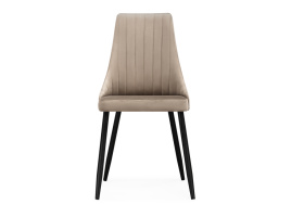 Стул на металлокаркасе Кора бежевый / черный фото 2