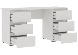 Компьютерный стол Элла ПС 02 белый / белый фото 2