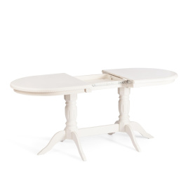 Стол COPPOLA бук, мдф, 140+40x80x77см, Ivory white фото 2