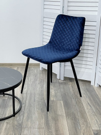 Стул TINTIN BLUVEL-86 NAVY BLUE / черный каркас М-City фото 2