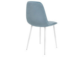 Стул на металлокаркасе на металлокаркасе Capri blue / white фото 5